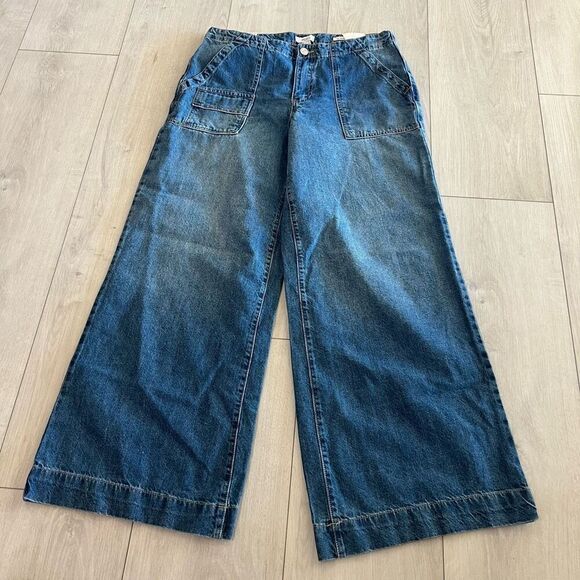Forever 21 women low rise wide leg jeans size 30 - Picture 1 of 10